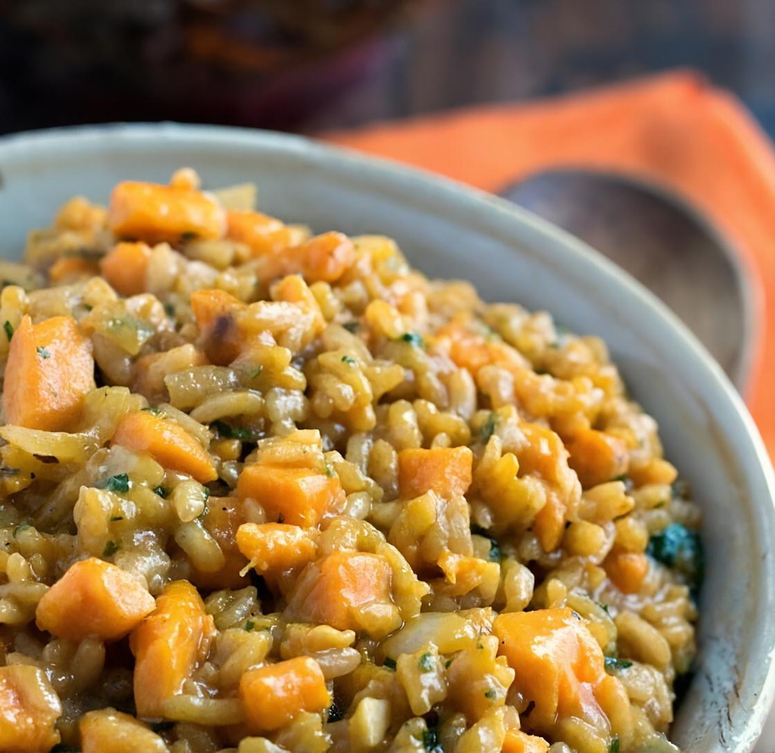Balsamic Sweet Potato Risotto