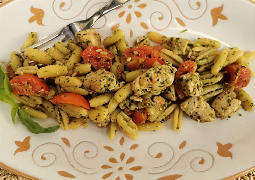 Tuna and Pesto Malloreddus (Sardinian gnocchi alla Carlofortina)