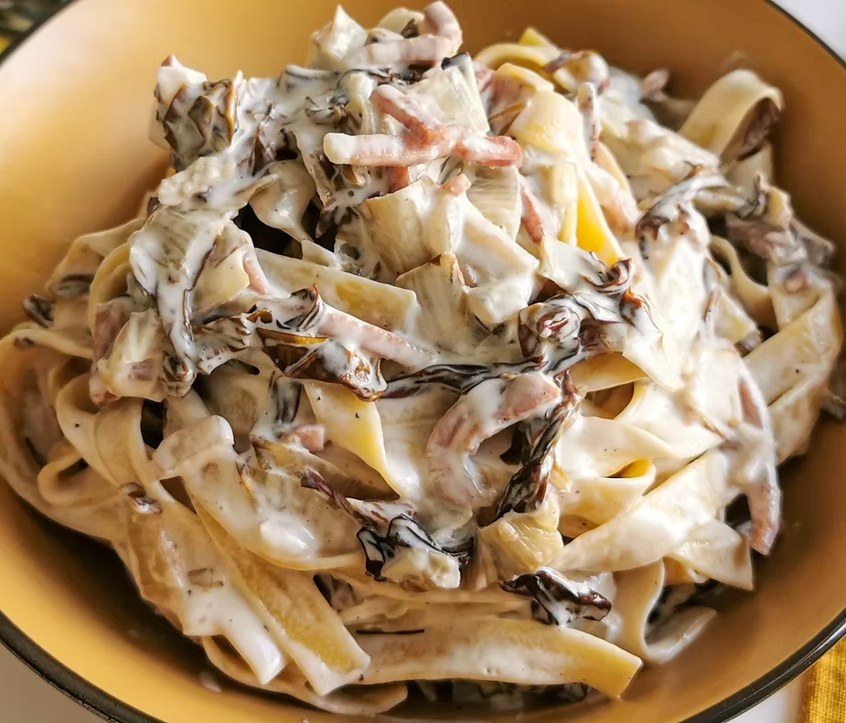 Pasta with Radicchio And Speck