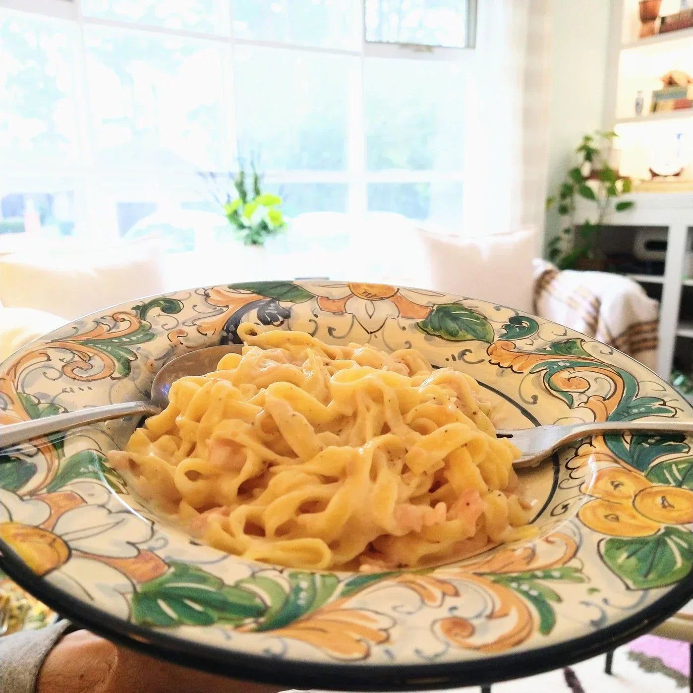 Lemon Fettucine with Smoked Salmon Béchamel