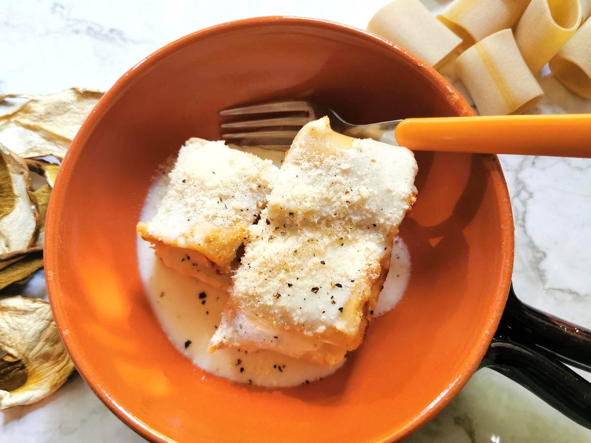 Baked Stuffed Paccheri Pasta with Ricotta and Chard