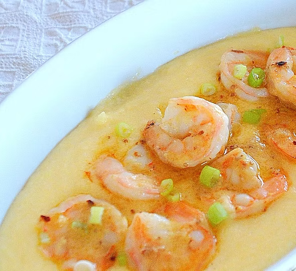 Venetian Shrimp with Polenta