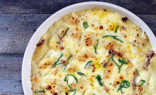 Baked Gnocchi in Parmesan Sauce