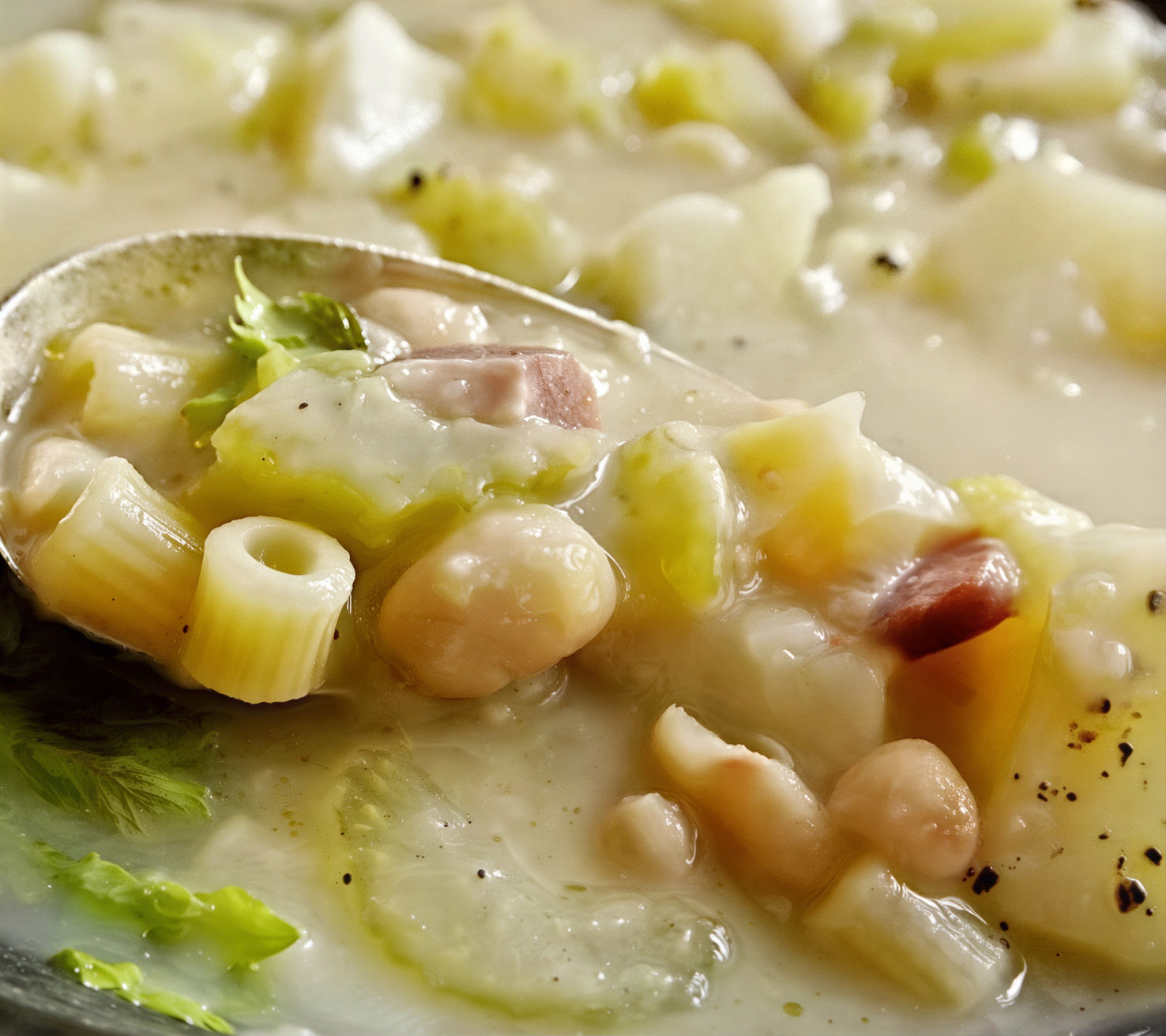 Potato, Leek & Cannellini Bean Soup