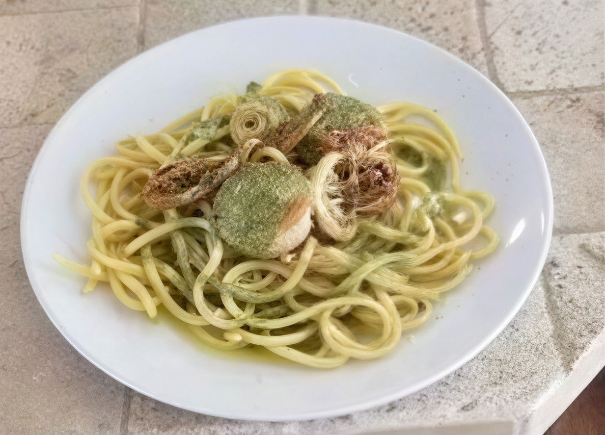 Stringozzi Limone with Pistachio Pesto and Scallops