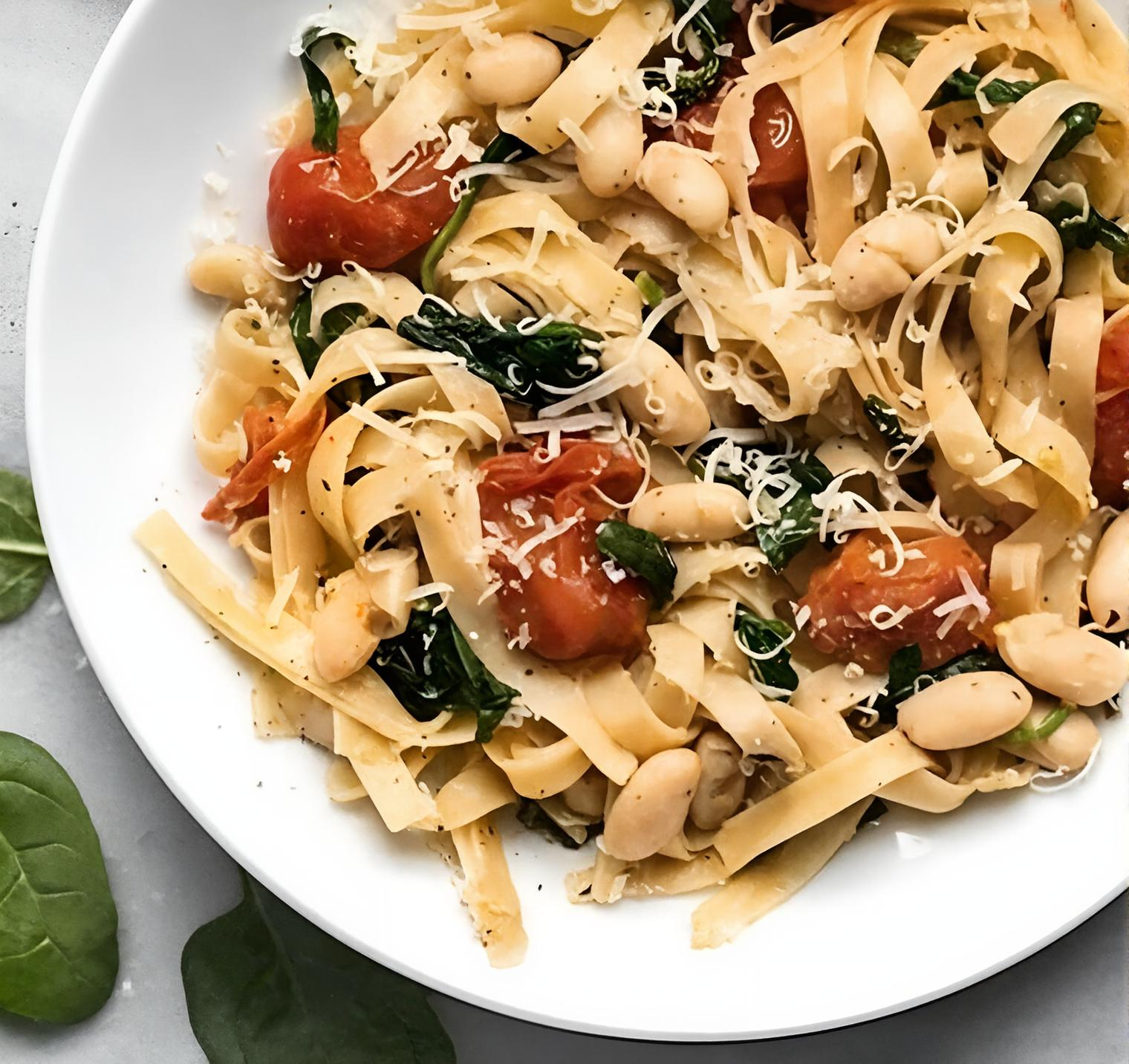 Tagliatelle with Speck and White Bean Sauce