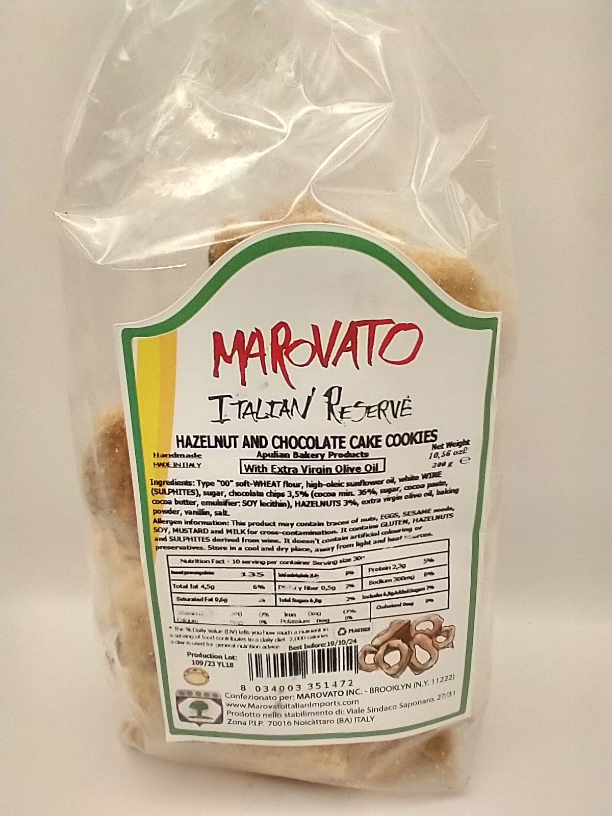 Marovato Hazelnut and Chocolate Cake Cookies