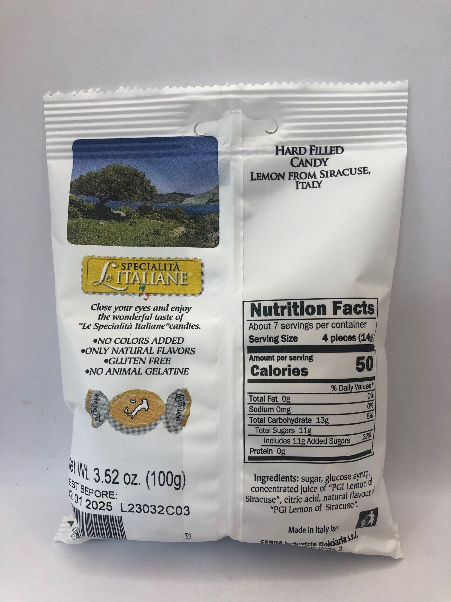 Hard Filled Candy Lemon