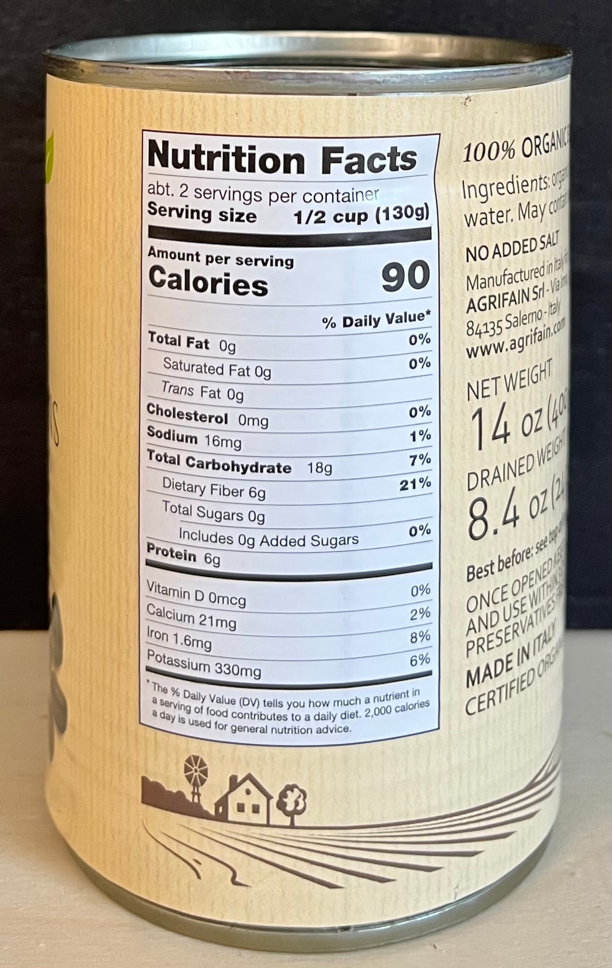 Black Beans, Organic, Canned