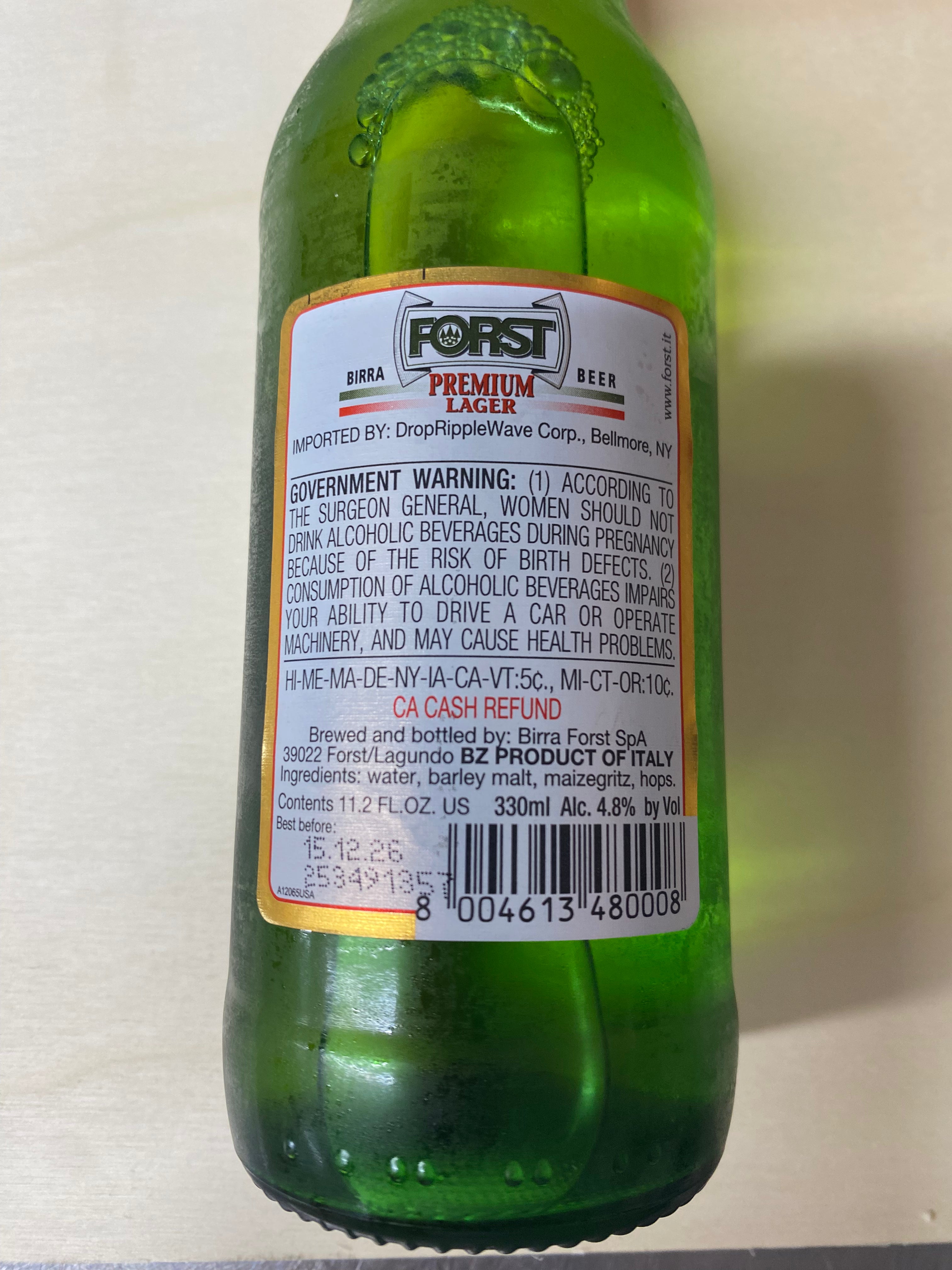 Forst Beer Lager