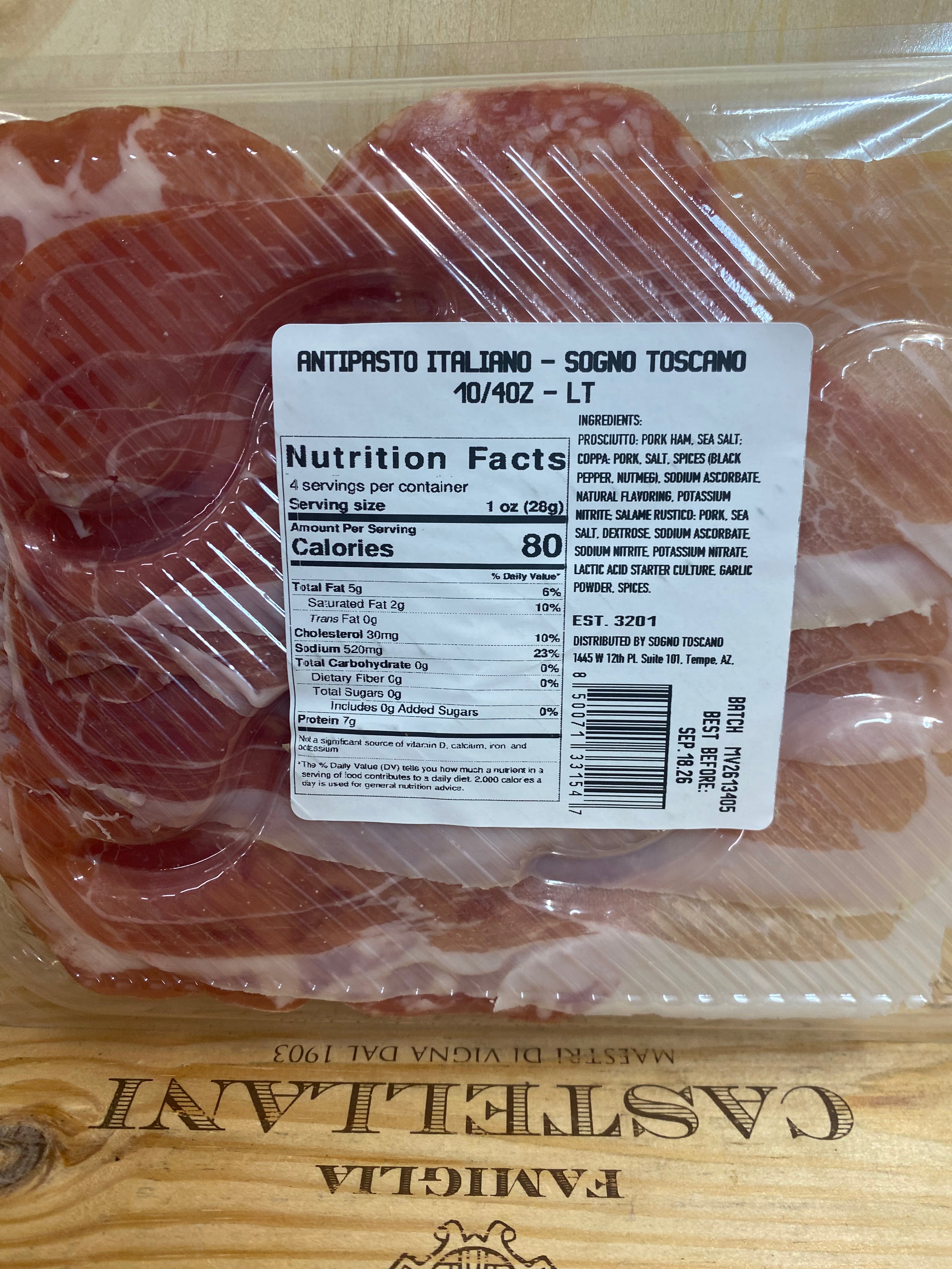 Sliced Antipasti Italiano