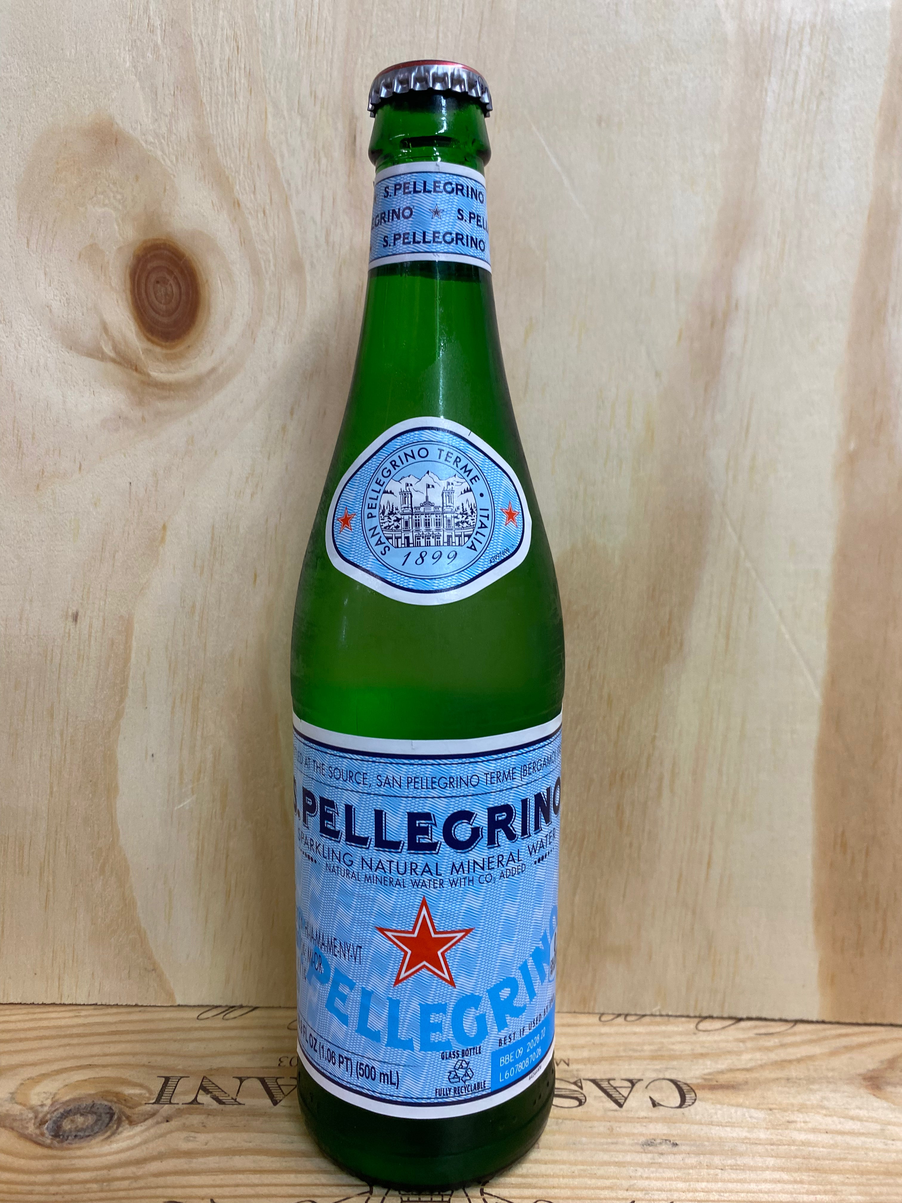 Pellegrino Sparkling Water Glass Bottle