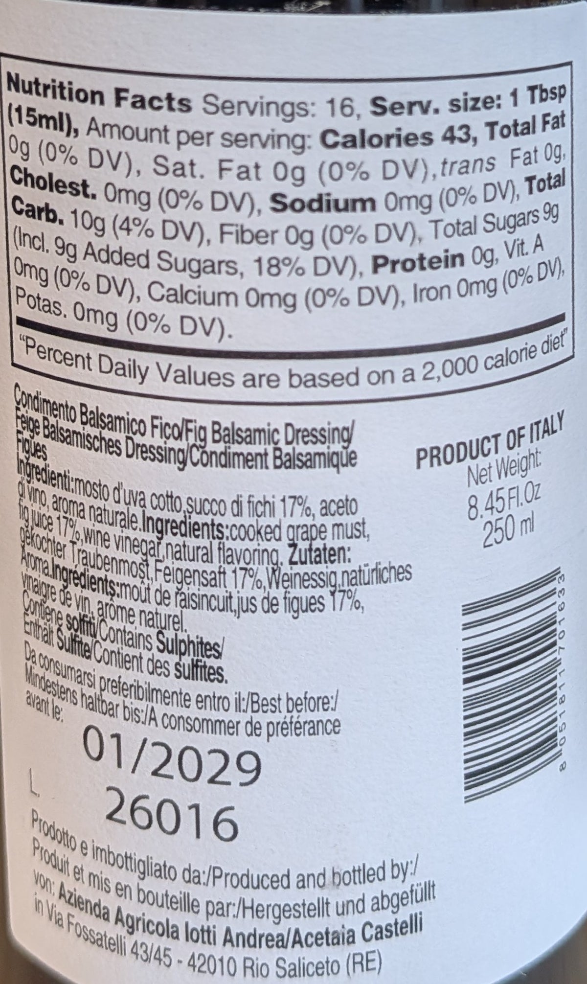 Fig Balsamic Vinegar