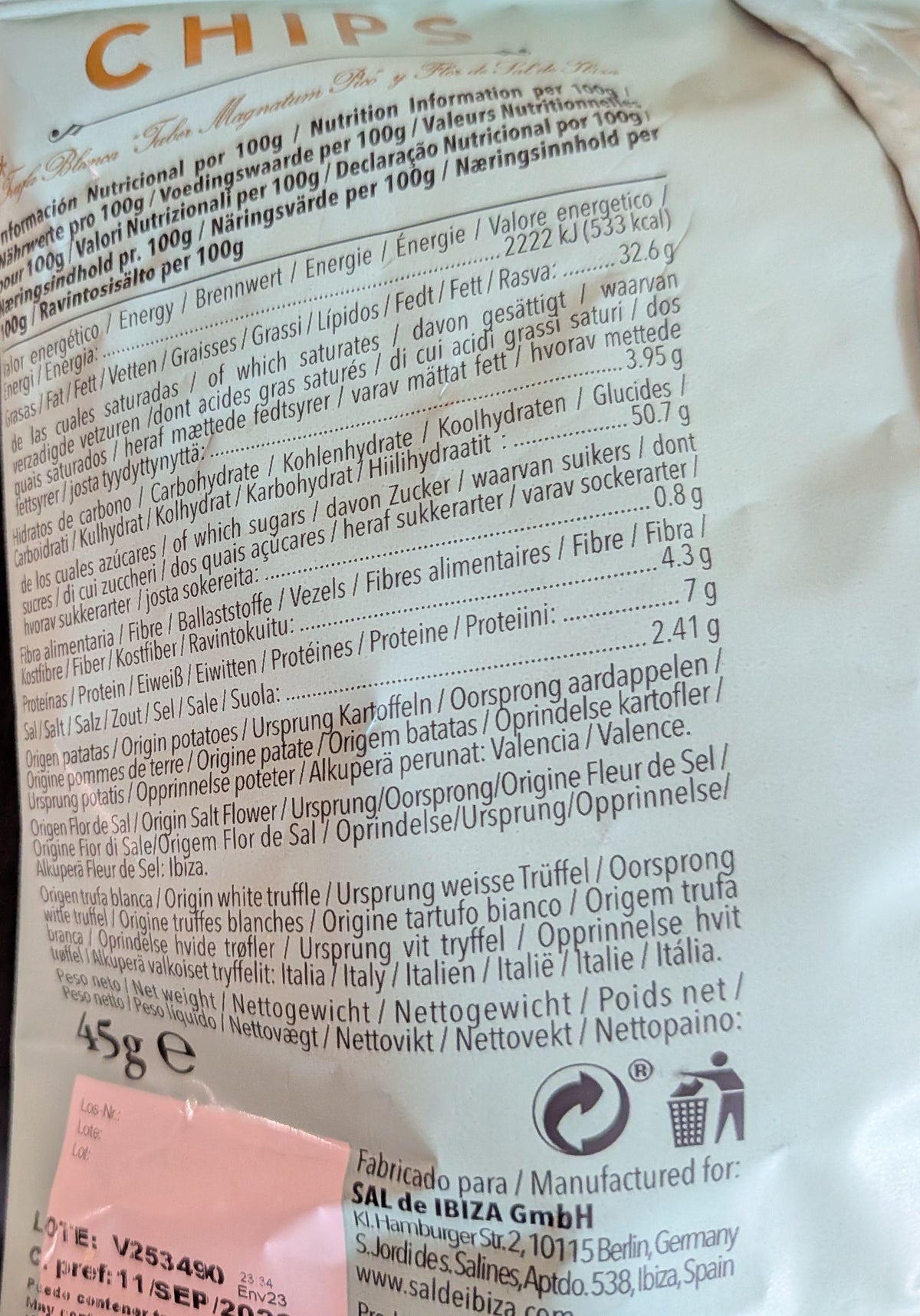 White Truffle Potato Chips