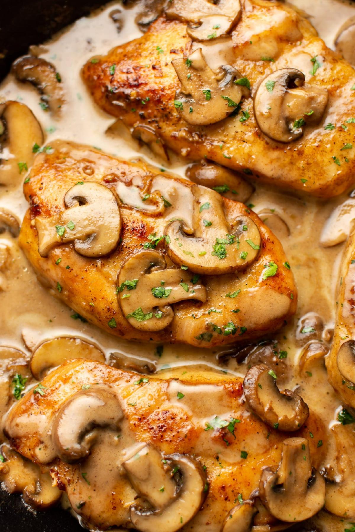 Chicken Marsala One Serving