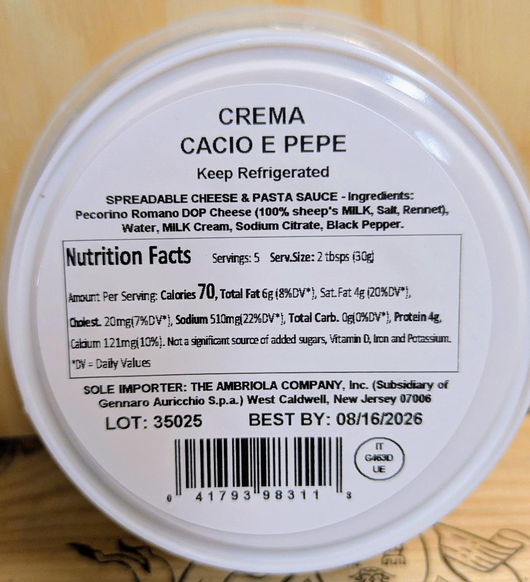 Locatelli Crema di Cacio e Pepe
