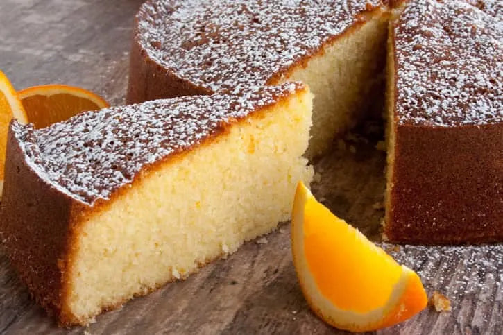Orange Olive Oil Cake Slice